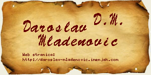 Daroslav Mladenović vizit kartica